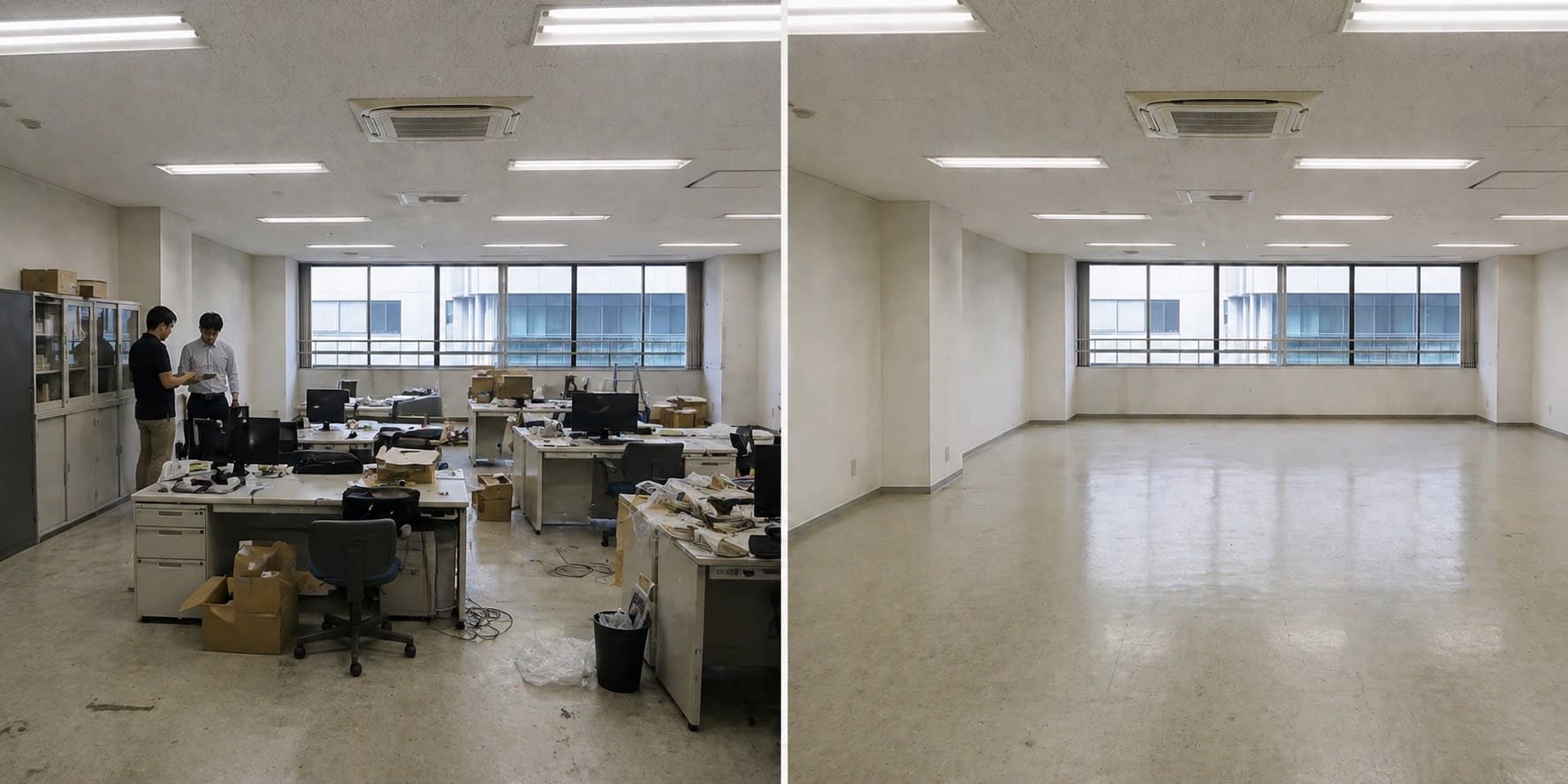 オフィス移転に伴う家具回収・処分 Before